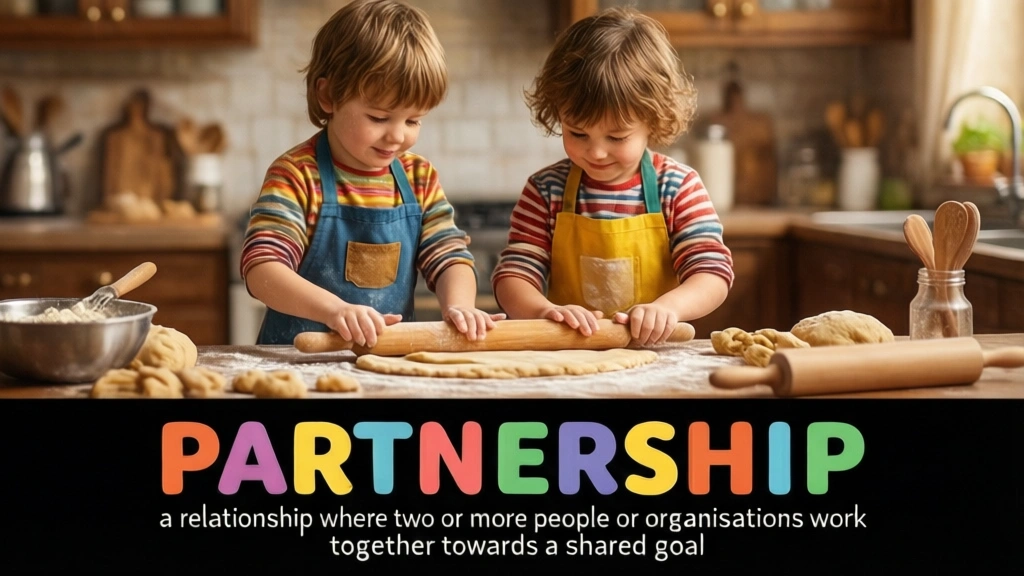 English Illustration for partnership